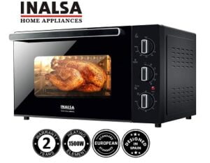 Inalsa Oven Chefs Club 30BKRC OTG (30L) 1500W with Rotisserie & Convection (Double Glass Door)