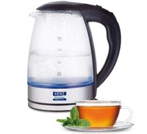 KENT 2000 W Elegant Electric Glass Kettle for Rs.1249 @ Amazon
