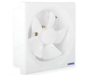 Luminous Vento Deluxe 200mm Exhaust Fan for Home, Office, Kitchen and Bathroom (9.44 inches, White/Black)