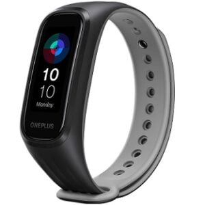 OnePlus Smart Band :1.1 Inch AMOLED Display, Dual-Color Band Design, Sleep Monitoring of Blood Oxygen Saturation (SpO2), 5ATM + IP68 Water & Dust Resistant(only Android Compatible Currently) 