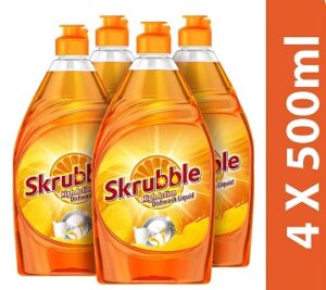 Skrubble High Action Dishwash Liquid (500ml x 4) for Rs.269 @ Amazon