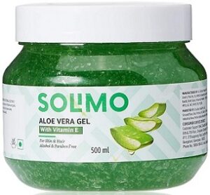 Solimo 90% Aloe Vera Gel with Vitamin E (for Skin & Hair) 500 ml