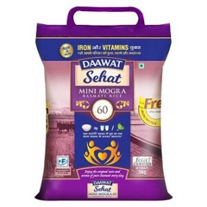 Daawat Sehat Mini Mogra Basmati Rice 5kg with Free Spoon for Rs.269 @ Amazon