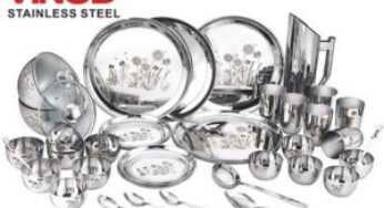 Kraft Stainless Steel Dinner Set – 41 Pieces for Rs.4999 @ Amazon
