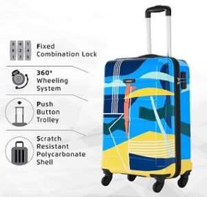 Safari Regloss 55 cm Printed Hardsided Cabin Luggage for Rs.2875 @ Amazon
