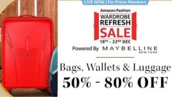Amazon Wardrobe Refresh Sale: Up to 80% off on Luggage, Wallet, Bags