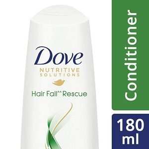 Dove Hair Fall Rescue Conditioner For Weak, Frizzy Hair, Reduces Hair Fall and Makes Hair Strong & Frizz protected, 180 ml 