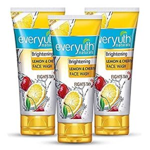Everyuth Naturals Brightening Lemon & Cherry Face wash (50g x3)