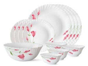 Larah by Borosil Diana Opalware Dinner Set 13-Pieces for Rs.799 @ Amazon