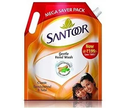 Santoor Classic Handwash 1500ml worth Rs.199 for Rs.133 – Amazon
