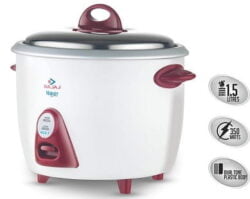 Bajaj Majesty New RCX 3 Multifunction 350W 1.5L Rice Cooker with Keep Warm Function