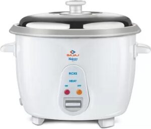 Bajaj Majesty New RCX 5 Multifunction 550 Watt 1.8 Ltr Rice Cooker (5 Years Warranty on Heating Coil)