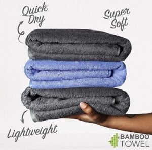 Bamboo Bath Towels- Super Absorbent & Quick Dry - Min 50% off