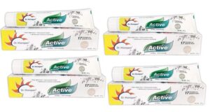 DR. MOREPEN Active Smile Herbal Toothpaste Ayurvedic Tooth Paste (Pack of 4) 400 gm