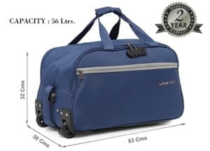 Lavie Sport Lino Large 63cm Wheel Duffel Bag for Rs.799 + Rs.160 Cashback @ Amazon