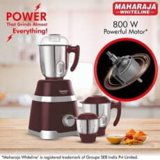Maharaja Whiteline Ultramax Plus Mixer Grinder MX-232 800W (3 Jars) for Rs.3790 @ Amazon