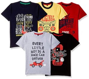 T2F Boy’s T-Shirt (Pack of 5) for Rs.470 @ Amazon