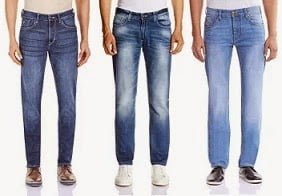 Mens Jeans 60% - 80% Off (Wrangler | US Polo Assn | Pepe Jeans | Spykar)