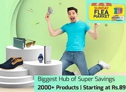 Shopclues Sunday Flea Market Deals + Rs.20 Extra off on Pre-paid Order