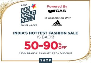 Ajio Biggest Big Bold Sale: Fashion styles 50%-90% Off