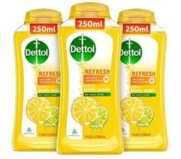 Dettol Body Wash and Shower Gel, Refresh - 250ml Each (Pack of 3) for Rs.402