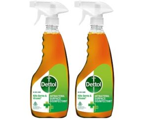 Dettol Liquid Disinfectant Cleaner Surface Sanitizer Spray (500ml x2) for Rs.270 @ Amazon