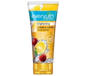 Everyuth Naturals Brightening Lemon & Cherry Face Wash, 150gm, Tube 