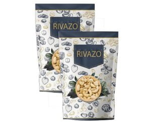 Rivazo 100% Natural Fresh Organic Whole Cashew Nuts Kaju 1 Kg for Rs.885 @ Amazon