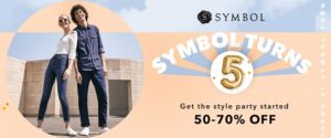 Symbol Fashions Minimum 50% off + Buy 1 - 5% off or Buy 2 - 10% off or Buy 3 - 15% off
