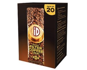 iD 100% Authentic Instant Filter Coffee Decoction – Pack of 20 , 400ml Coffee Liquid for Rs.220 @ Amazon