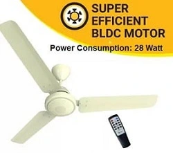 Atomberg Efficio Energy efficient 1200 mm BLDC Motor with Remote 3 Blade Ceiling Fan for Rs.3211 (3 Yrs Onsite Warranty) – Amazon
