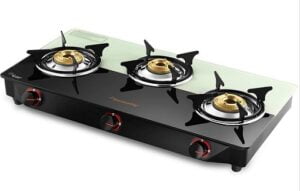 Butterfly Smart Plus Glass 3 Burner Gas Stove