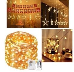 12 Stars LED Diwali Lights Curtain String with 8 Flashing for Rs.379 @ Amazon (Multiple Options)