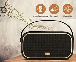 FLiX (Beetel) Classic X Wireless 20W Bluetooth v5.0 Speaker with Mic, Portable Speaker, Studio Quality Sound, Vintage Design with Crystal Clear Music