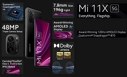 Mi 11X / Mi 11X Pro 5G Smartphone- up to 23% off 