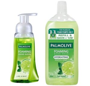 Palmolive Hydrating Foaming Hand Wash - 250ml Pump with Palmolive Hydrating Foaming Hand Wash refill - 500 ml