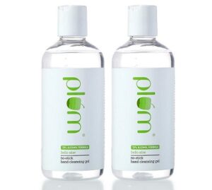 Plum Hello Aloe No-Stick Hand Cleansing Gel Sanitizer 290 ml each (Pack of 2)
