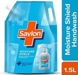 Savlon Moisture Shield Germ Protection Liquid Handwash Refill, 1500ml