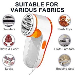 TULOO Fabric Shaver and Lint Remover, sweater defuzzer, battery operated