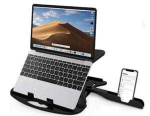 Dyazo Adjustable Laptop Stand Riser Ventilated Portable Foldable for Rs.479 @ Amazon