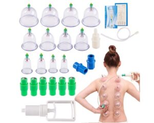 Electomania Cupping Therapy Sets, 12 Cups Chinese Traditional Healthy Body Vacuum Acupuncture for Massage Back Pain Relief for Rs.469 @ Amazon