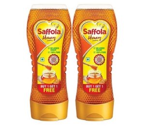 Saffola Honey, 100% Pure NMR tested Honey (2 x 400g)