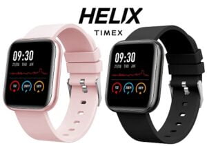 Helix Timex Metalfit SPO2 smartwatch with Full Metal Body and Touch to Wake Feature, HRM, Sleep & Activity Tracker for Rs.1279 @ Amazon