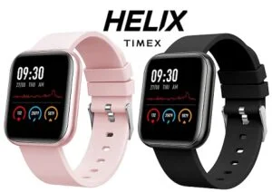 Helix Timex Metalfit SPO2 smartwatch with Full Metal Body and Touch to Wake Feature, HRM, Sleep & Activity Tracker for Rs.999 @ Amazon