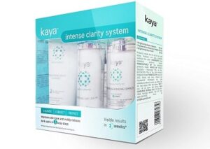 Kaya Clinic Intense Clarity System, (3 Step Brightening Kit) Brightening Cleanser / Face Wash + Pigmentation Reducing Cream + Day Cream