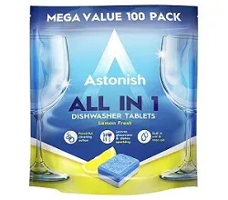 Astonish Dishwasher Tablets 100's Pack of 2 (200 Tablets)