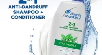 Head & Shoulders 2-in-1 Cool Menthol Anti Dandruff Shampoo + Conditioner for Women & Men, 1L for Rs.481 @ Amazon