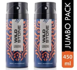 Wild Stone Legend Deodorant - 225 ml (Pack of 2)