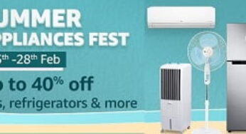 TV, Refrigerator, AC & Mobile Accessories Sale up to 40% off + 10% Off on HDFC Debit / Credit Cards @ Amazon (Valid till 28th Feb)