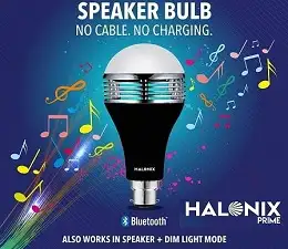 Halonix B22d 9-Watt LED Bluetooth Speaker Bulb